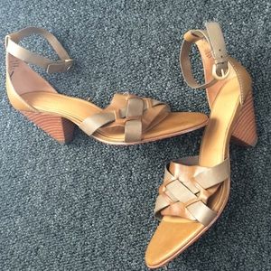 L.L. Bean Signature Series Leather Strappy Heels